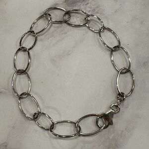 Sterling Silver Oval Link Bracelet